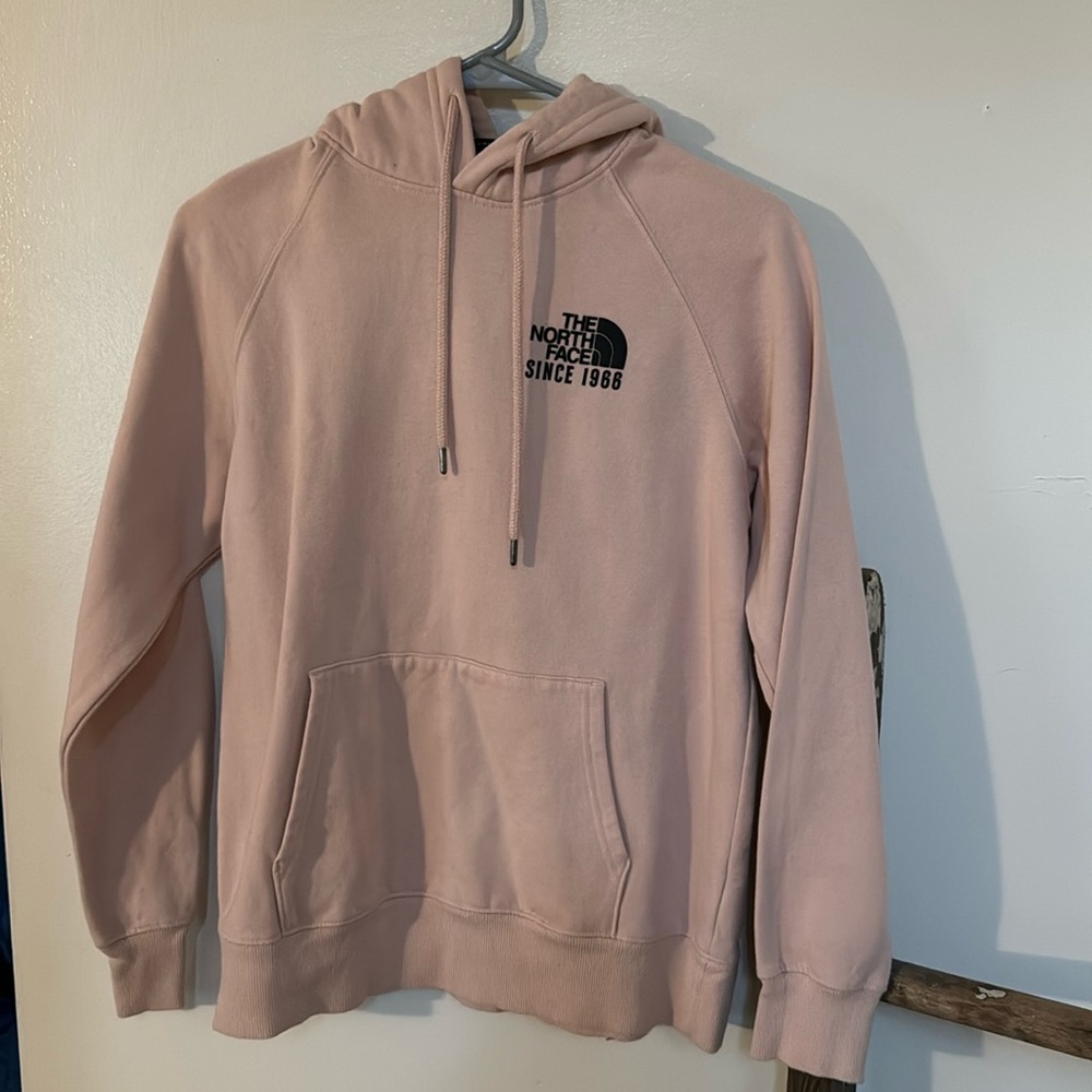 The North Face Hoodie in Pale Pink (Size Medium/M)